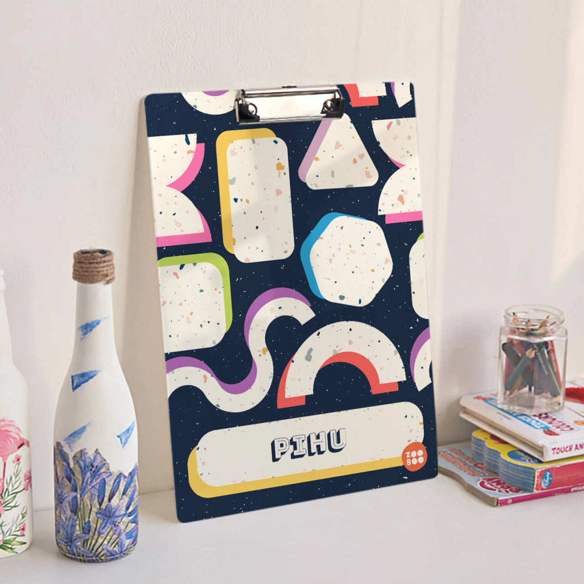 Personalised Terrazzo Pop Exam Board for Kids - image 3