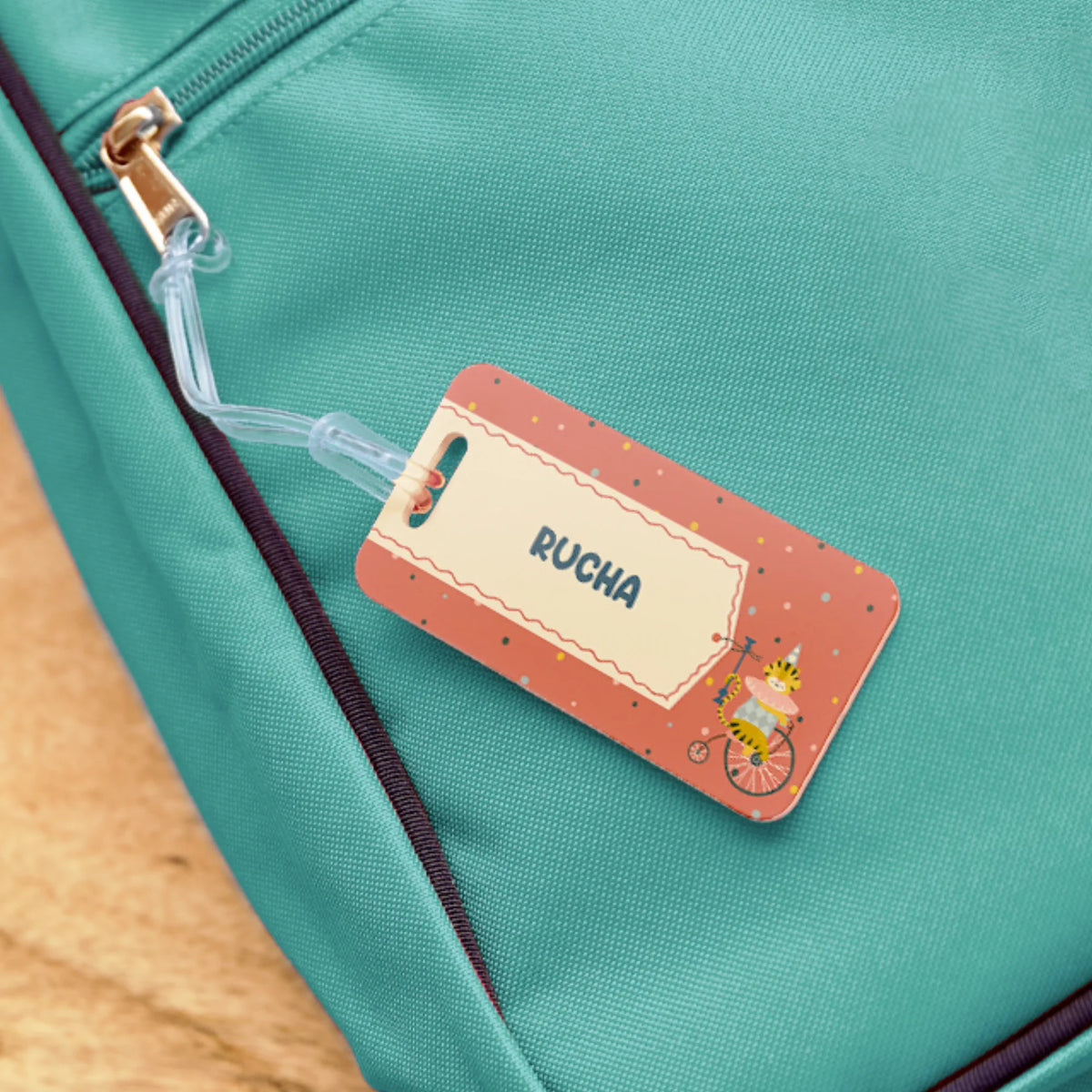 Personalised Animal Circus School Bag Tags for Kids - image 3