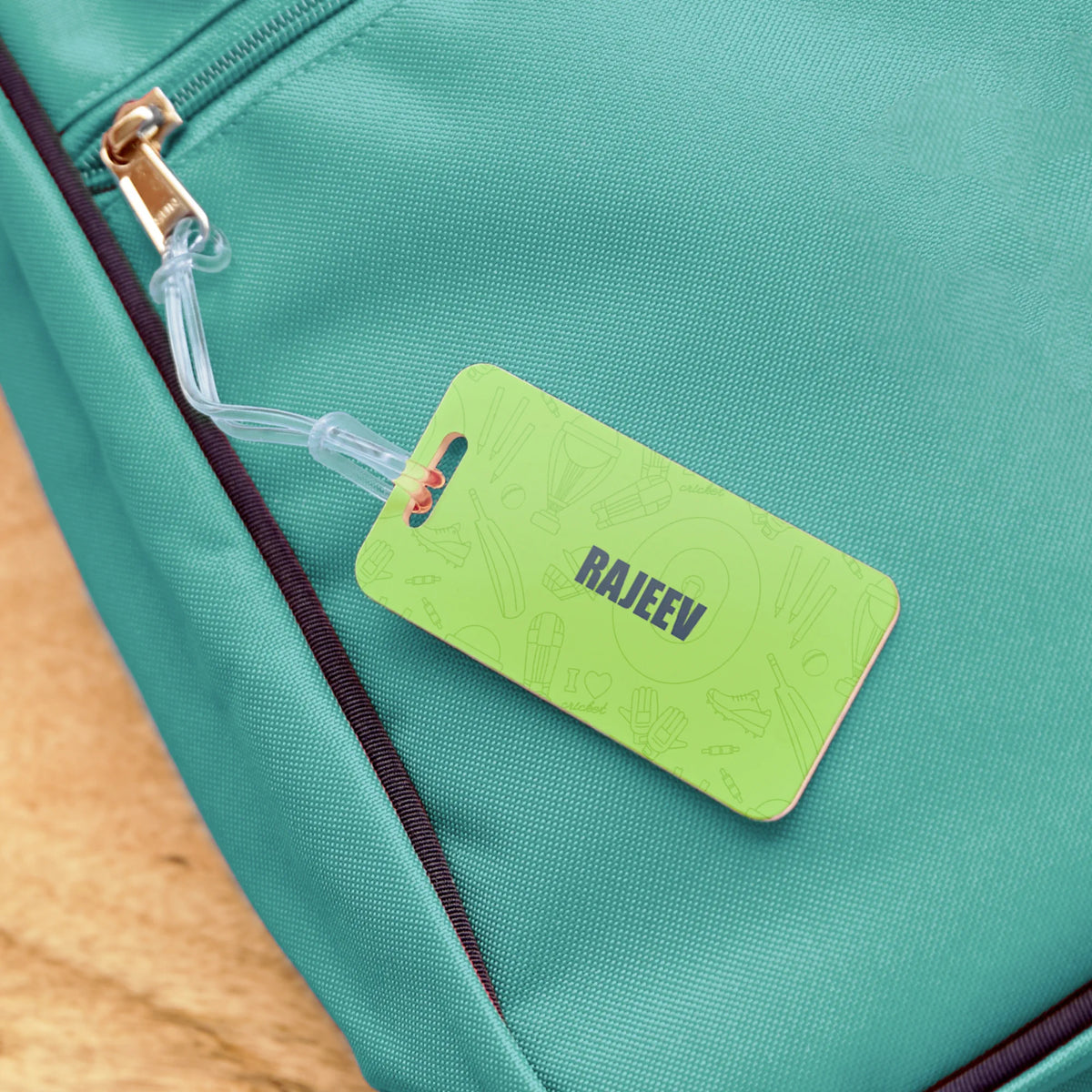 Personalised Cricket Buzz School Bag Tags for Kids - image 3