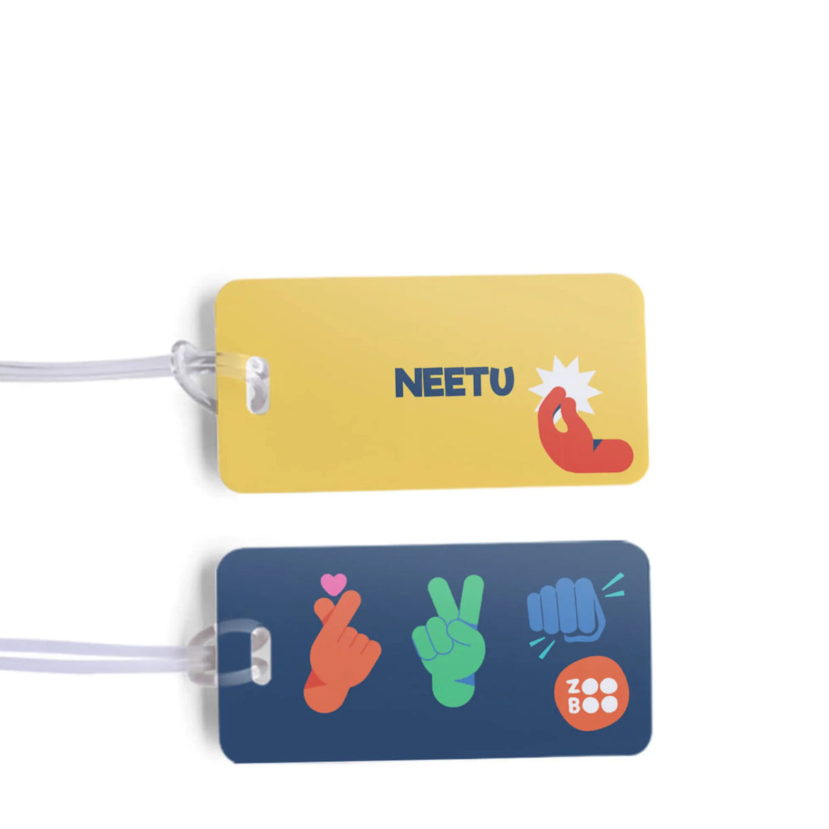 Personalised Emoji Moves School Bag Tags for Kids - image 1