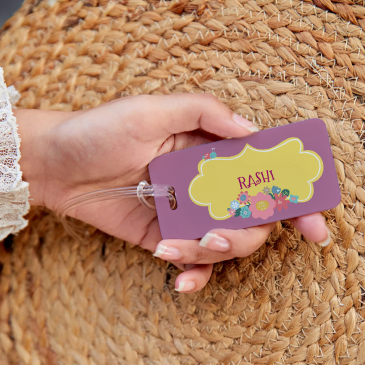 Personalised Enchanted Garden School Bag Tags for Kids - image 2