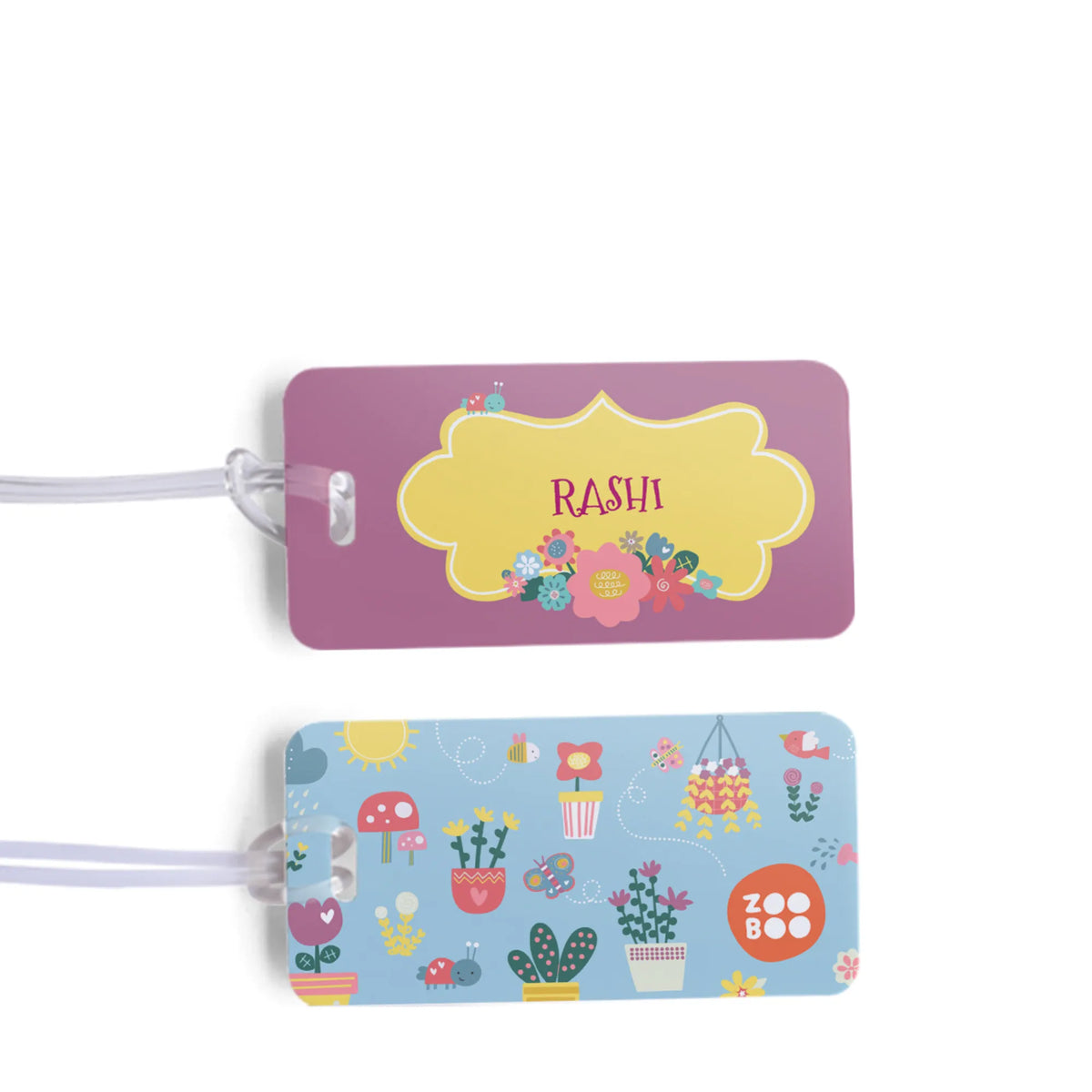 Personalised Enchanted Garden School Bag Tags for Kids - image 1