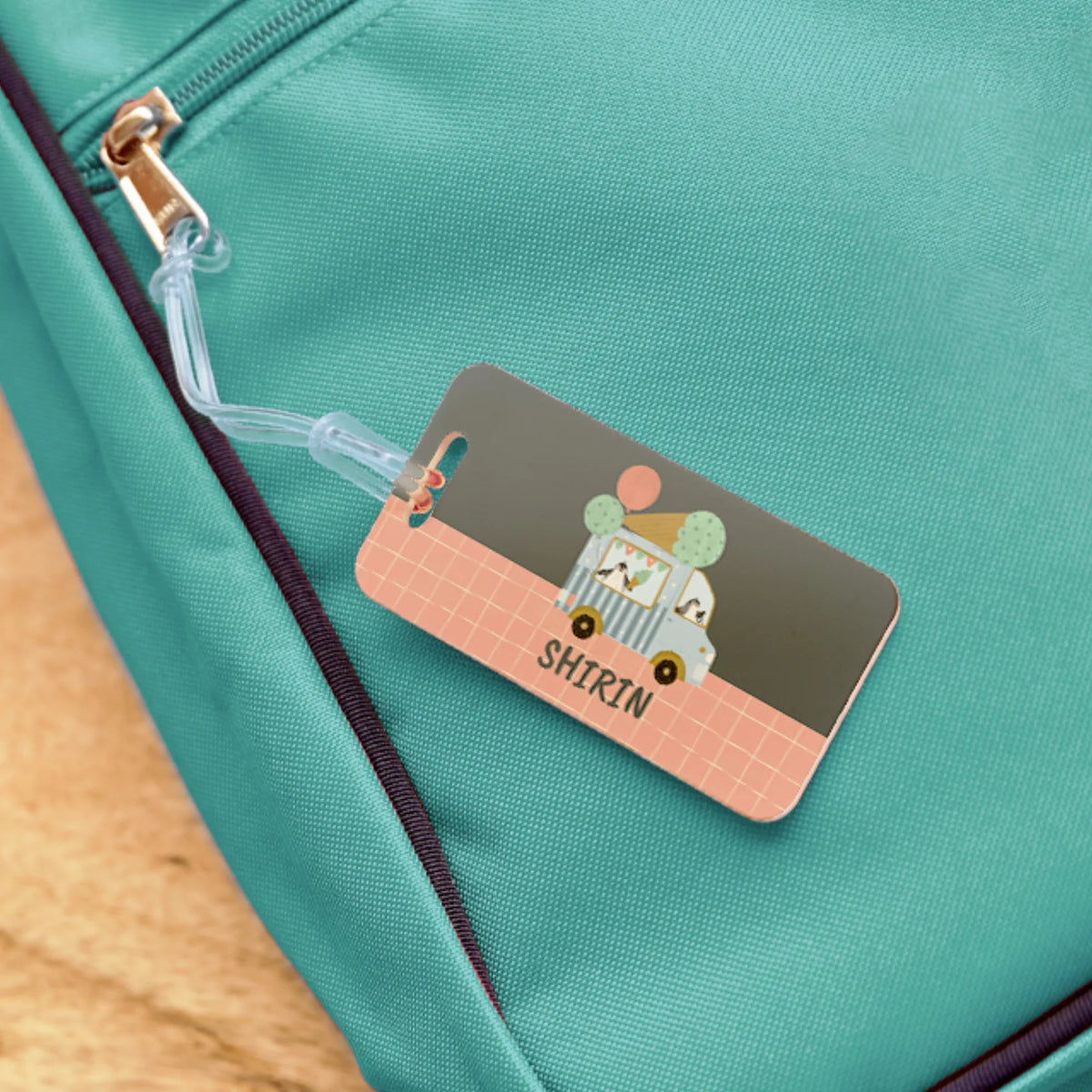 Personalised Ice Cream Fun School Bag Tags for Kids - image 3