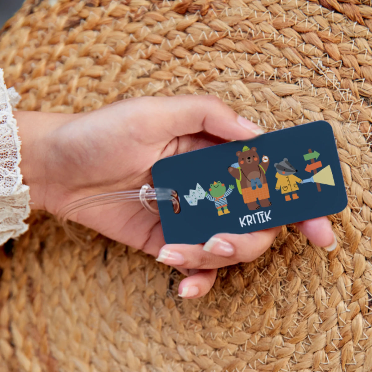 Personalised Into The Wild School Bag Tags for Kids - image 2