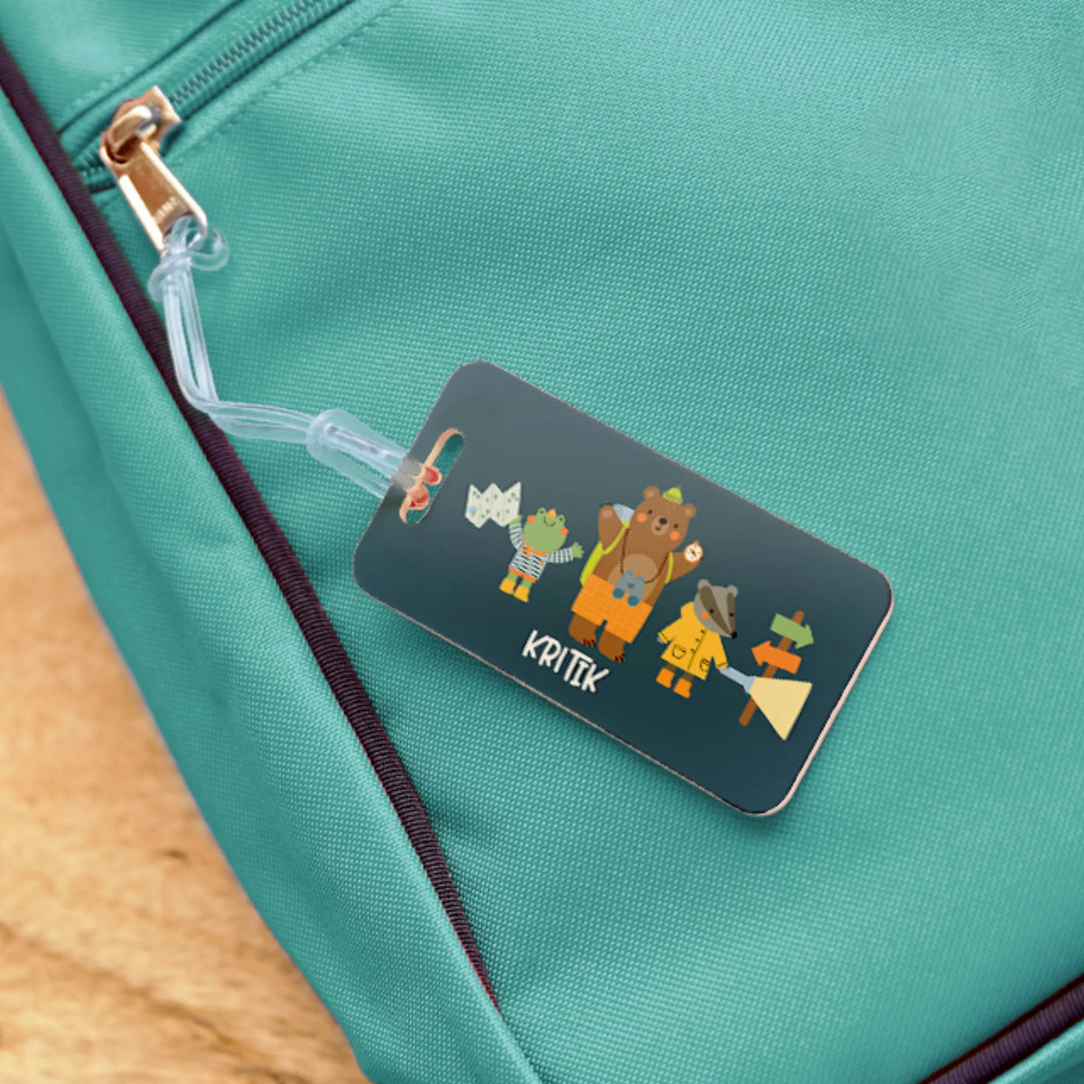 Personalised Into The Wild School Bag Tags for Kids - image 3