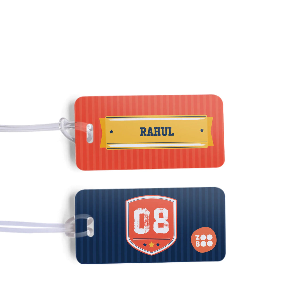 Personalised Jersey Number School Bag Tags for Kids - image 1