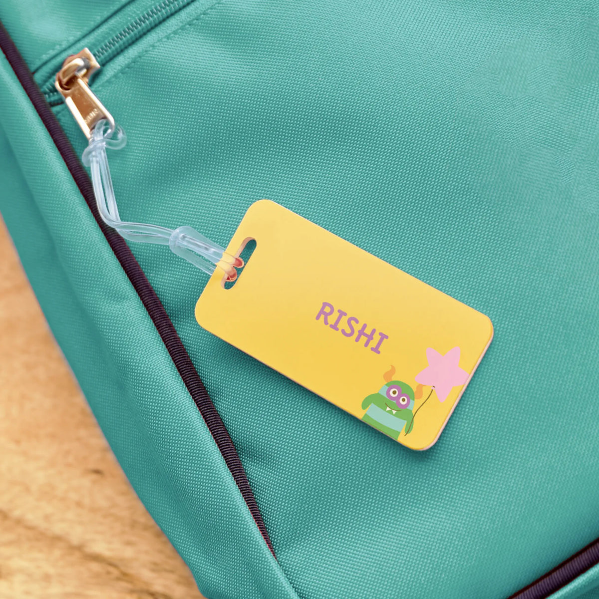 Personalised Monster Party School Bag Tags for Kids - image 3