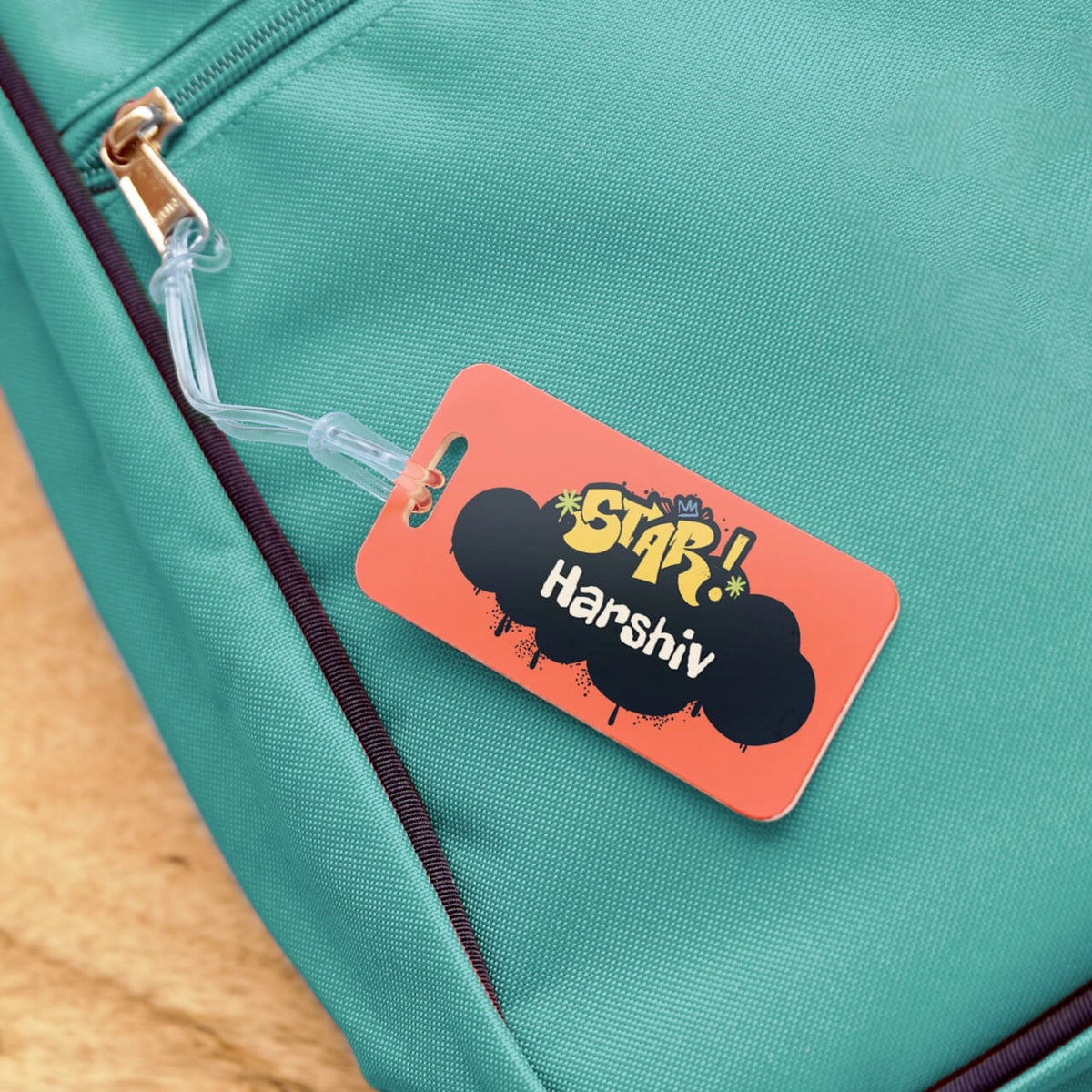 Personalised Rising Stars School Bag Tags for Kids - image 3