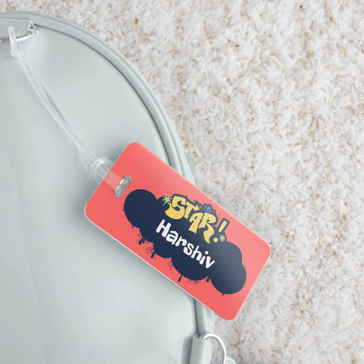 Personalised Rising Stars School Bag Tags for Kids - image 5