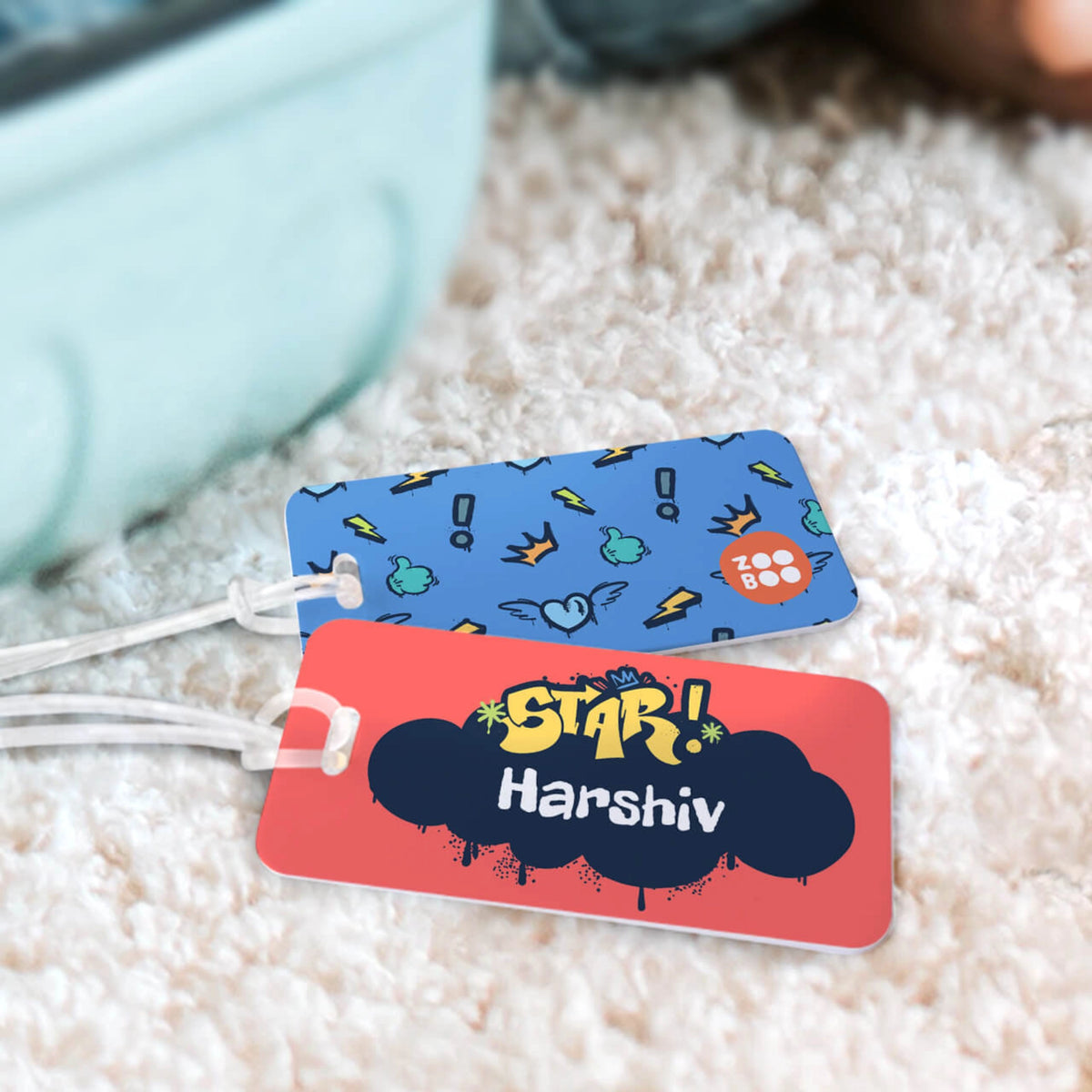 Personalised Rising Stars School Bag Tags for Kids - image 6