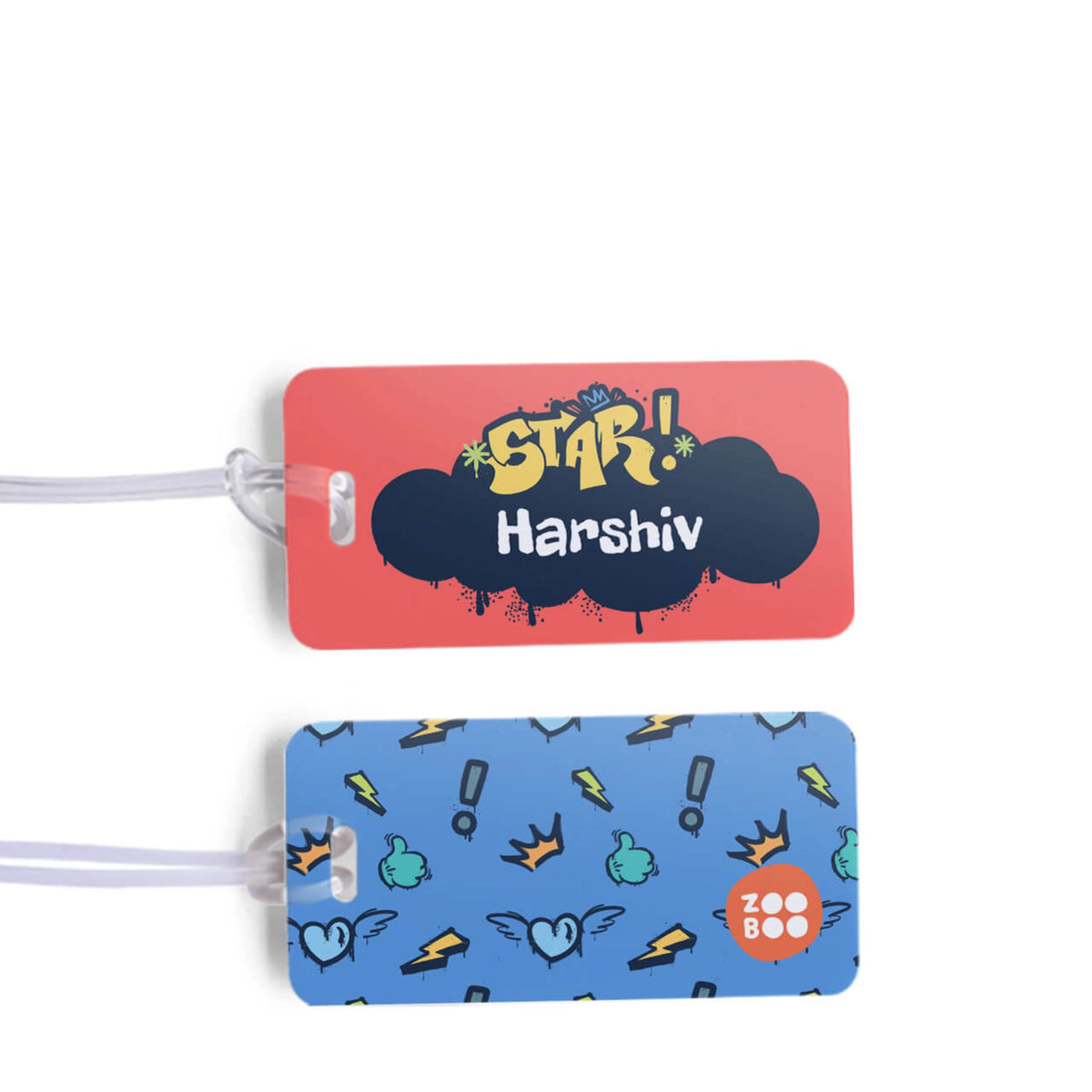 Personalised Rising Stars School Bag Tags for Kids - image 1
