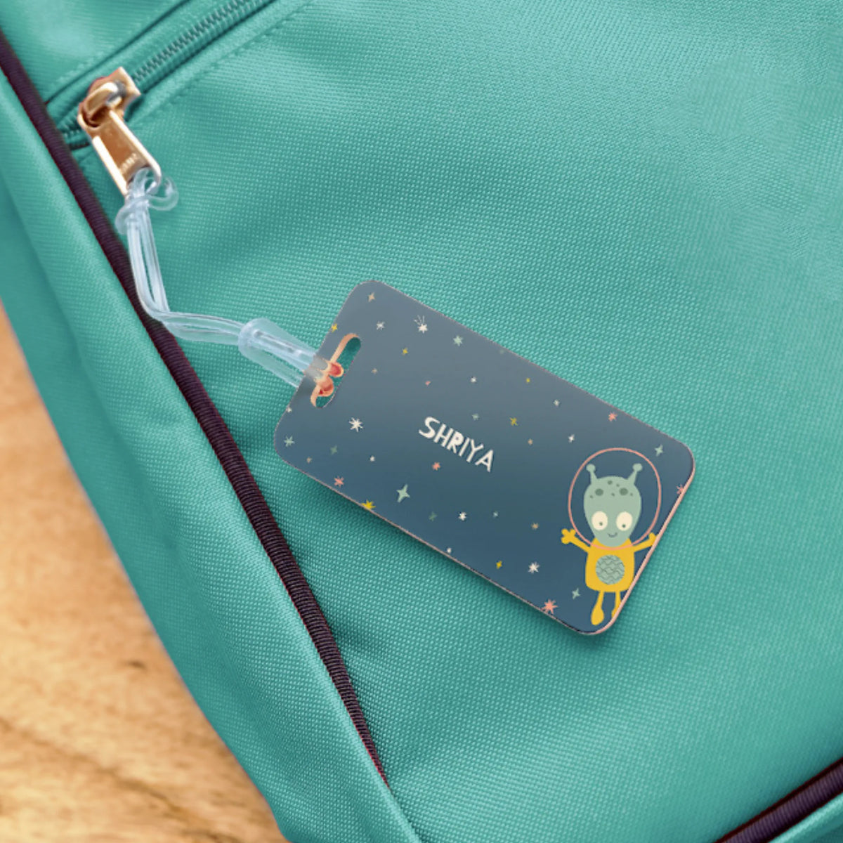 Personalised Space Explorer School Bag Tags for Kids - image 3