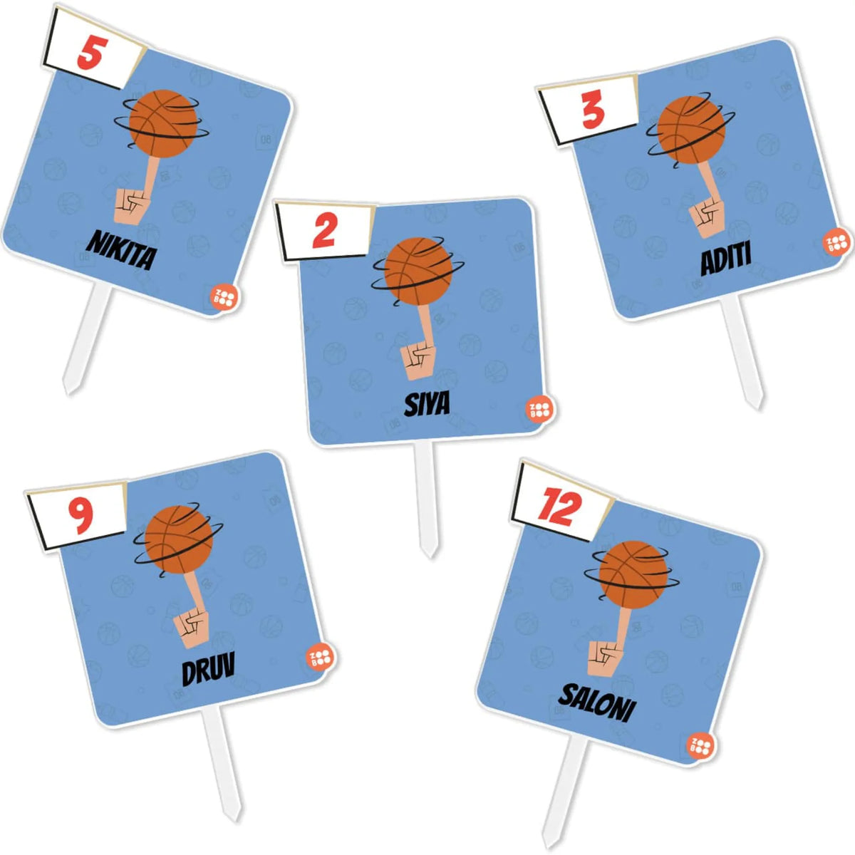 Personalised Basketball Fever Birthday Cake Topper – image 6