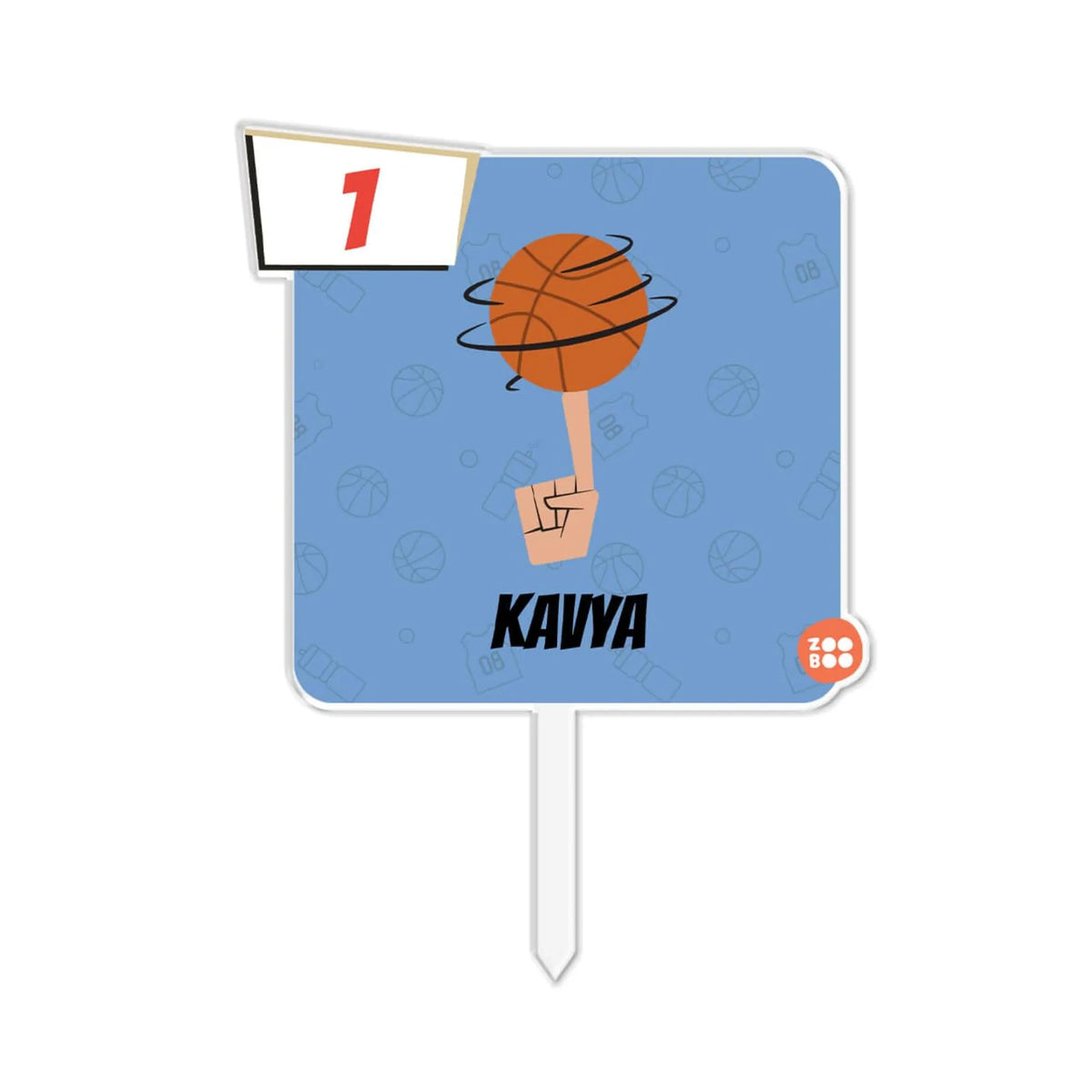 Personalised Basketball Fever Birthday Cake Topper