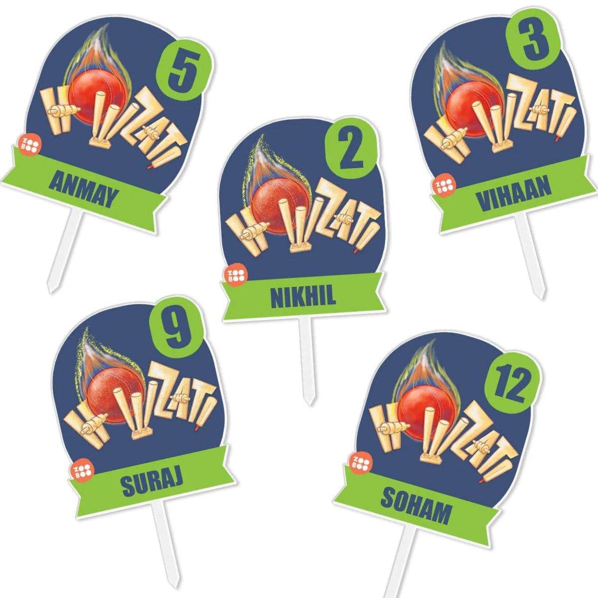 Personalised Cricket Buzz Birthday Cake Topper – image 6