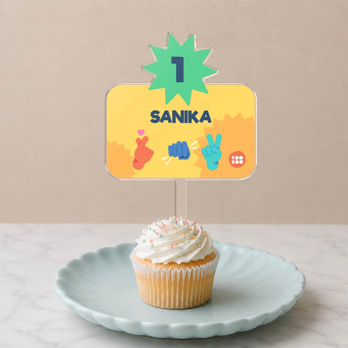 Personalised Emoji Moves Birthday Cake Topper – image 4
