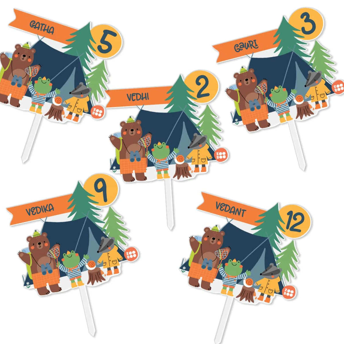 Personalised Into The Wild Birthday Cake Topper – image 6