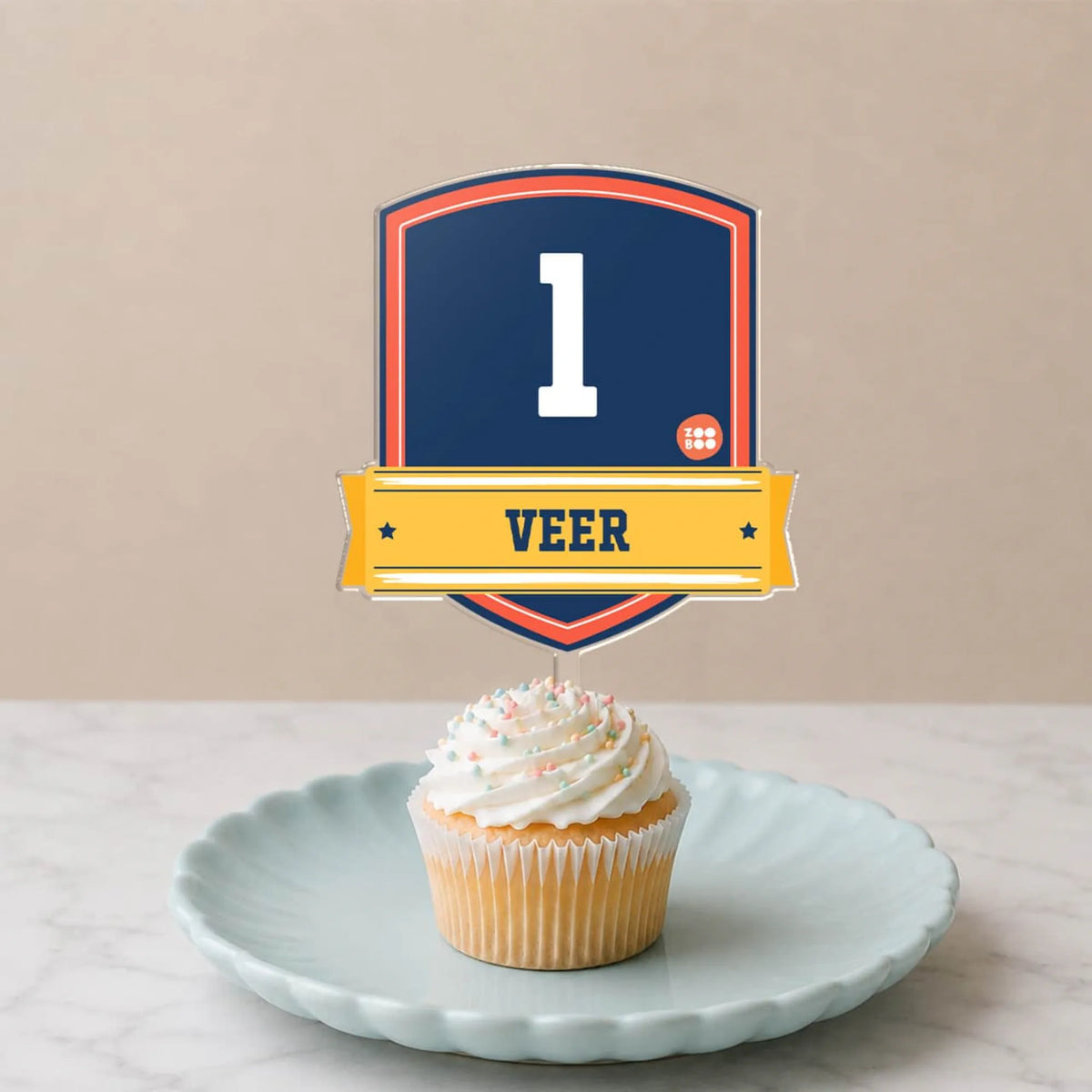 Personalised Jersey Number Birthday Cake Topper – image 4