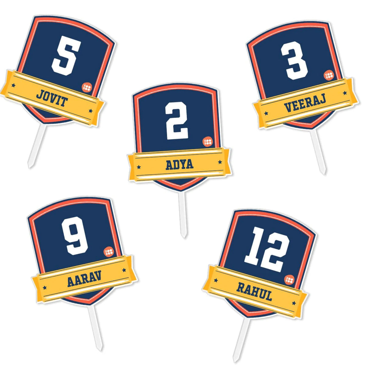 Personalised Jersey Number Birthday Cake Topper – image 6