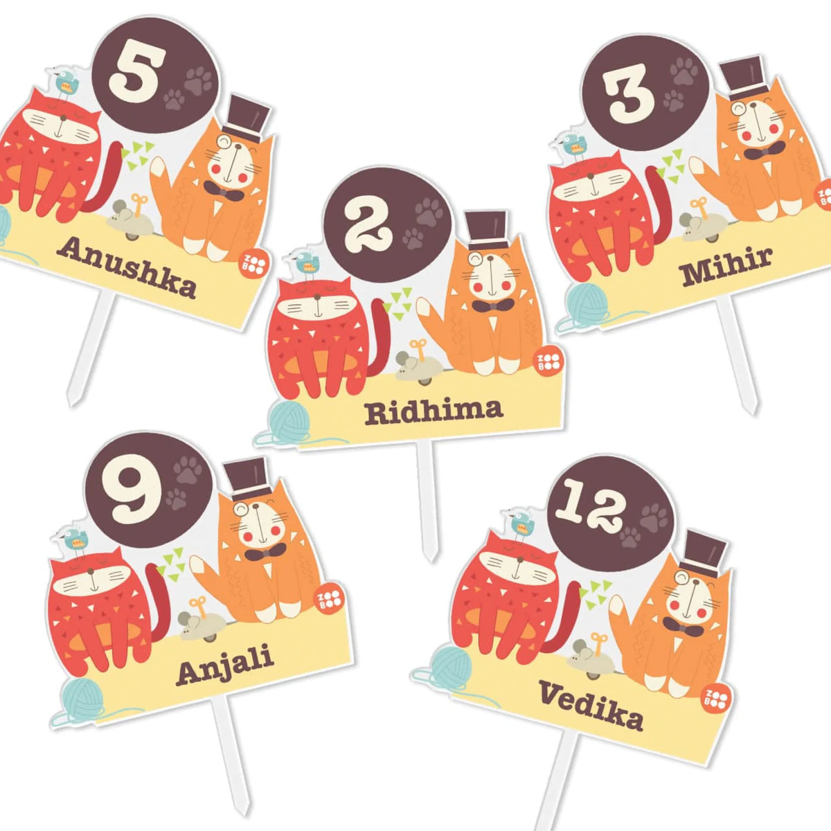 Personalised Kitty Cat Birthday Cake Topper – image 6