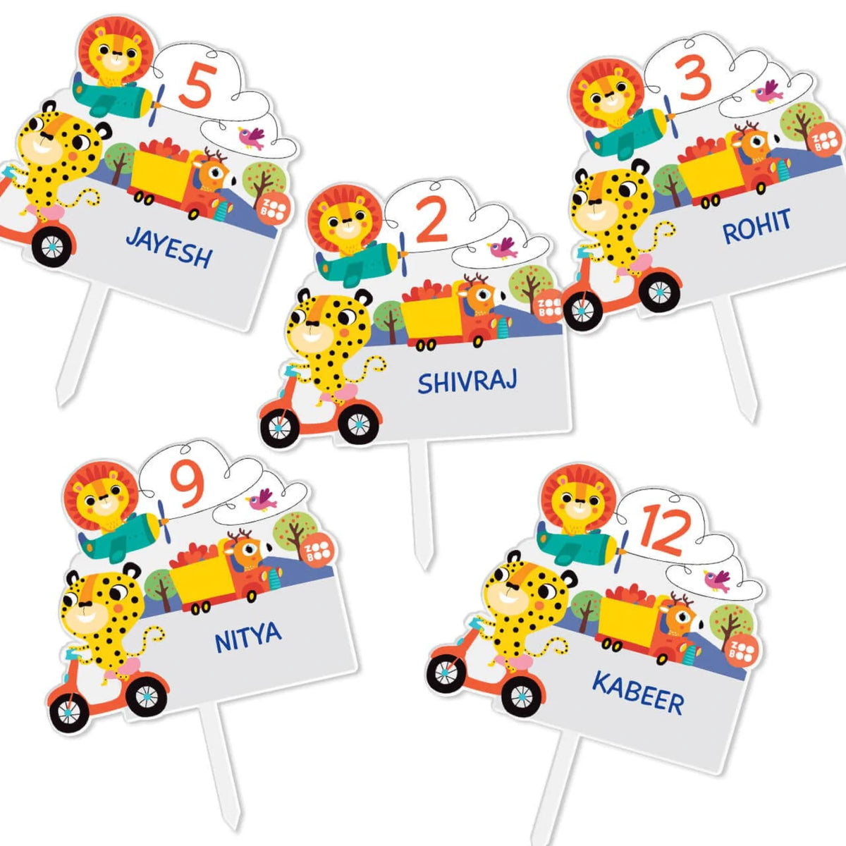 Personalised Lets Travel Birthday Cake Topper – image 6