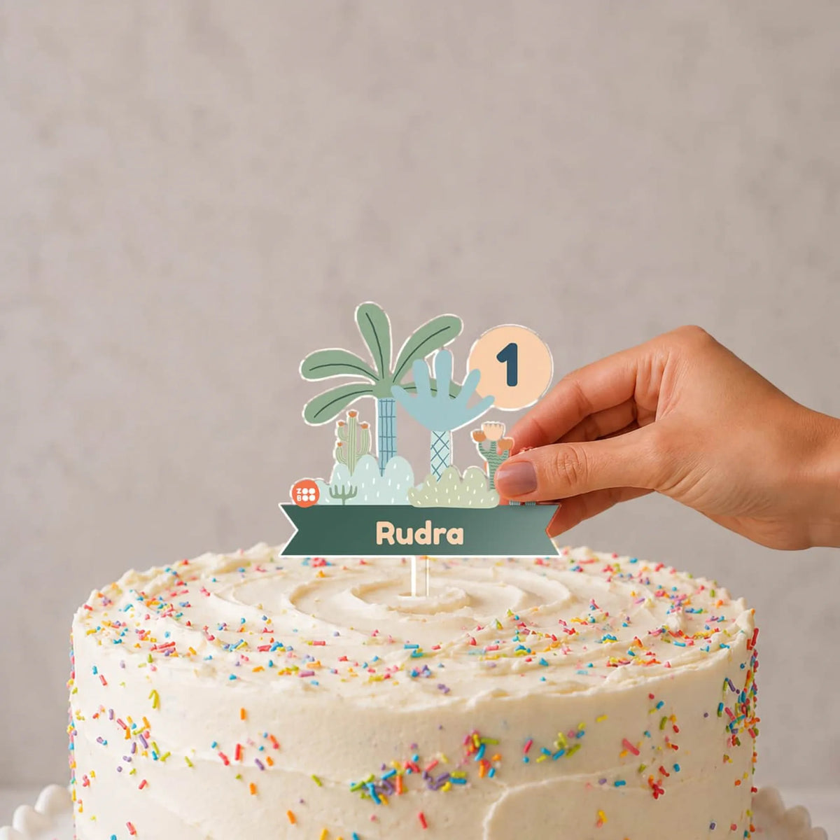 Personalised Nature And I Birthday Cake Topper – image 2