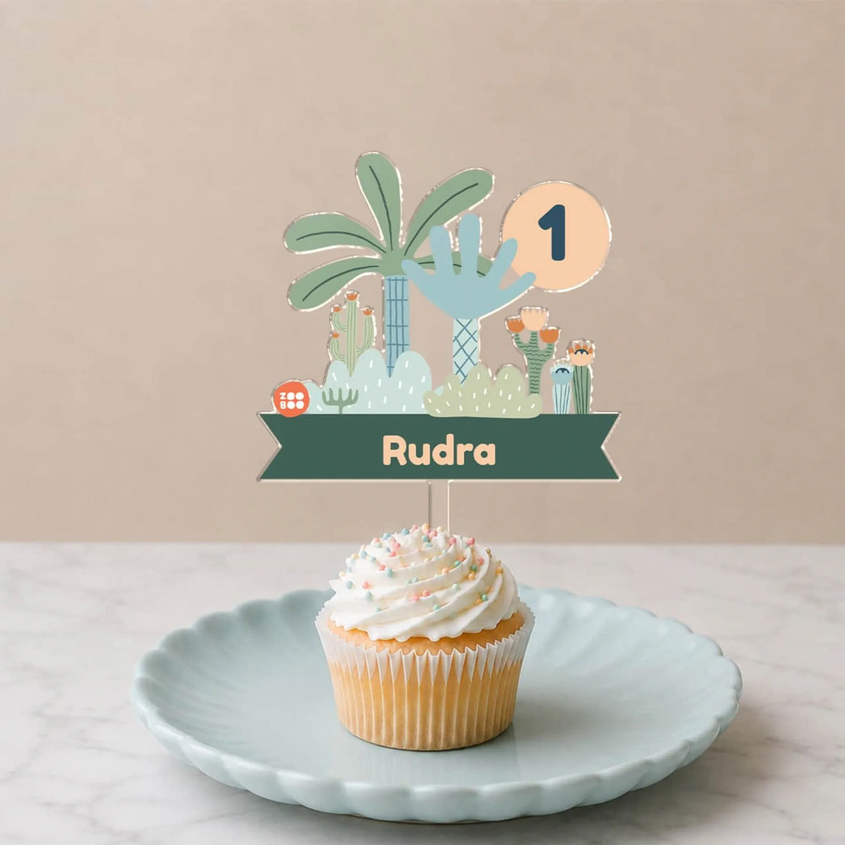 Personalised Nature And I Birthday Cake Topper – image 4