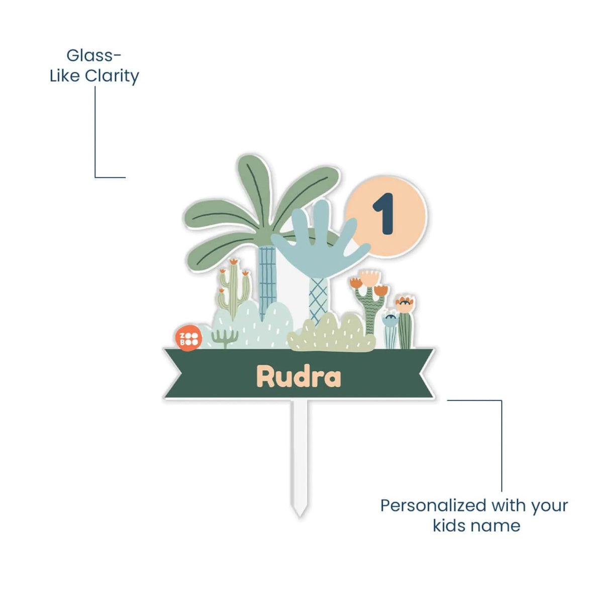 Personalised Nature And I Birthday Cake Topper – image 5