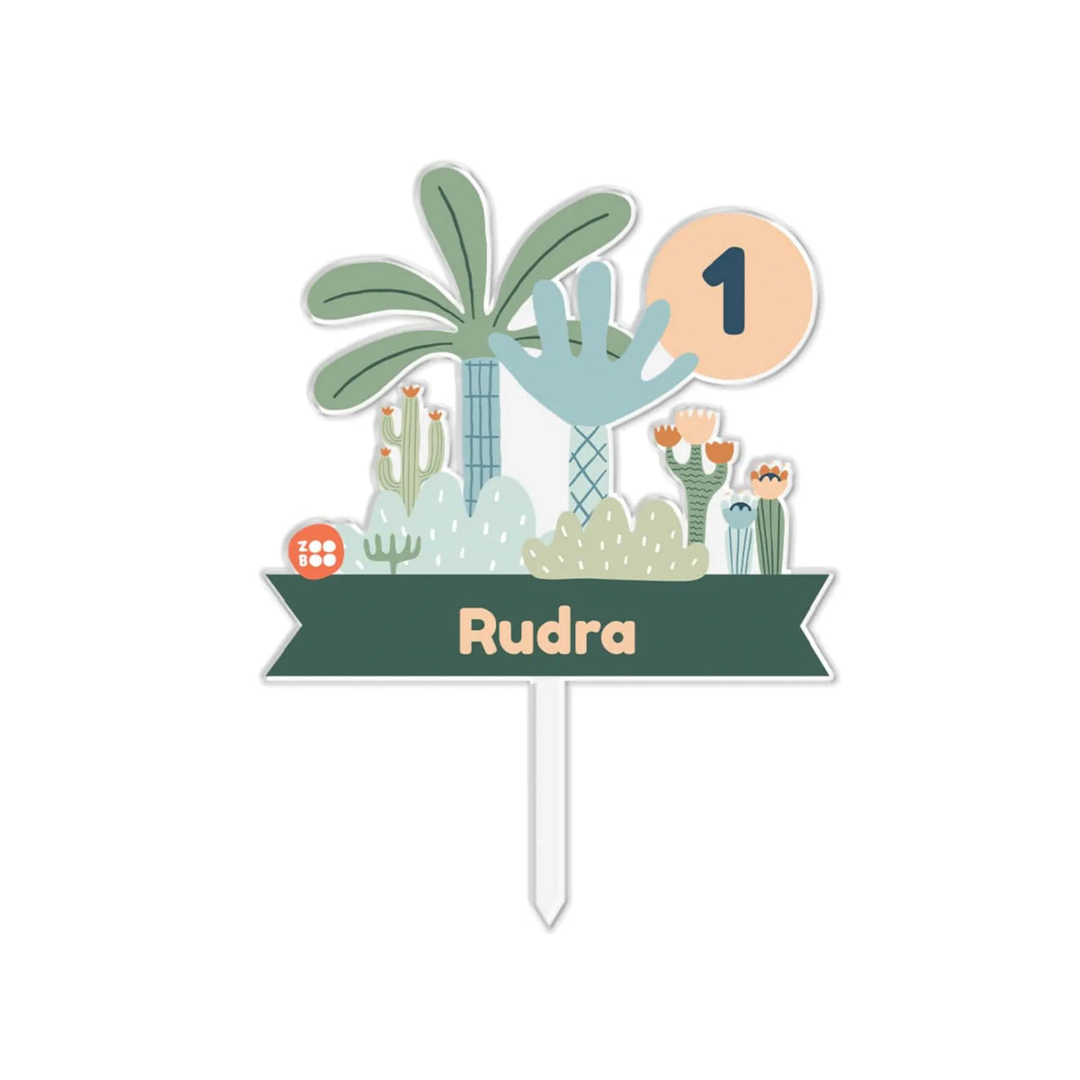 Personalised Nature & I Birthday Cake Topper