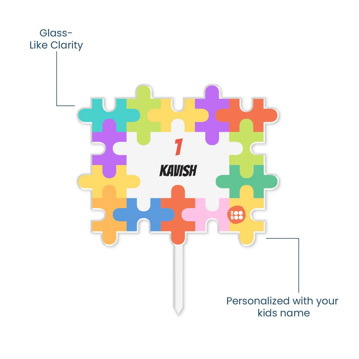 Personalised Puzzle Pop Birthday Cake Topper – image 5