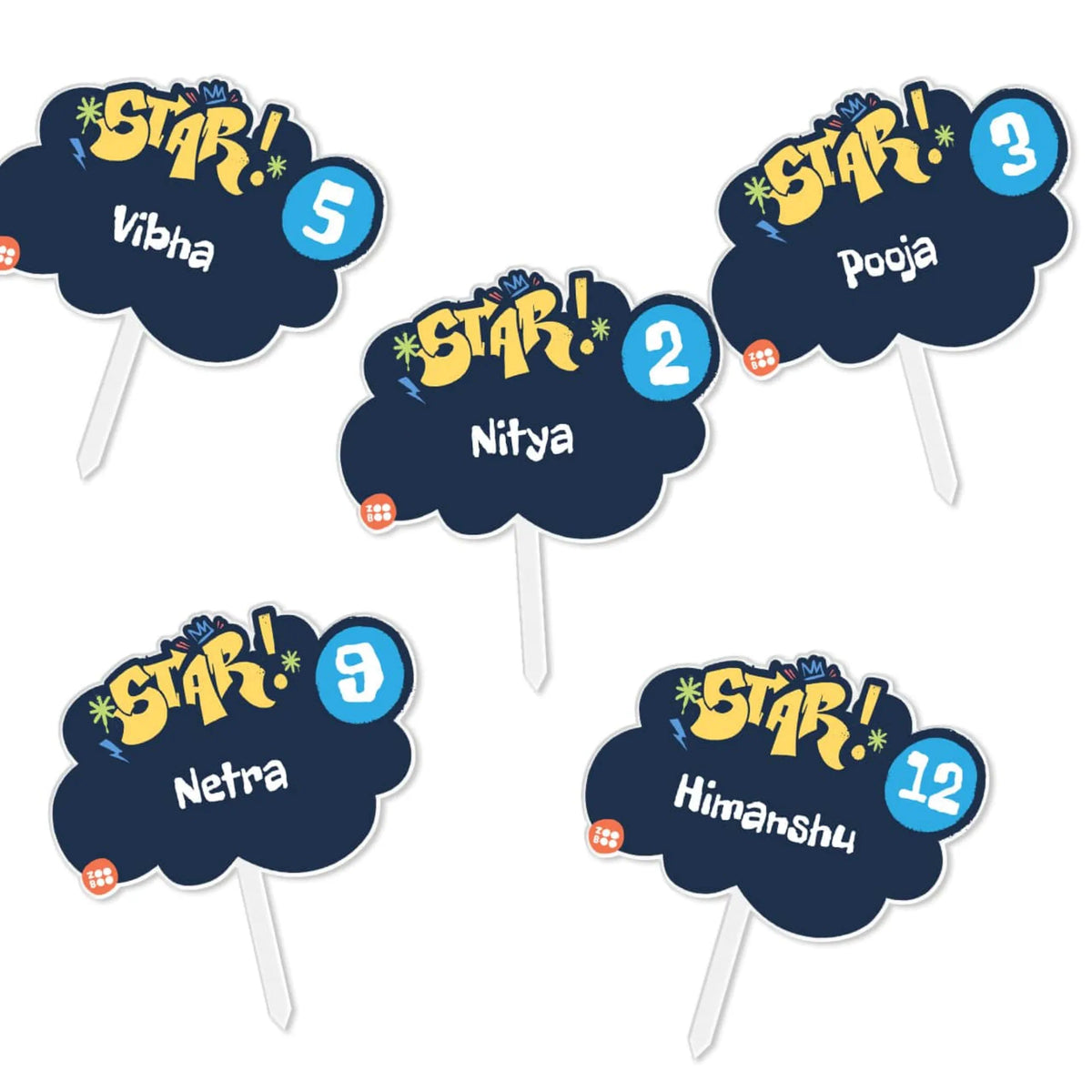 Personalised Rising Stars Birthday Cake Topper – image 6