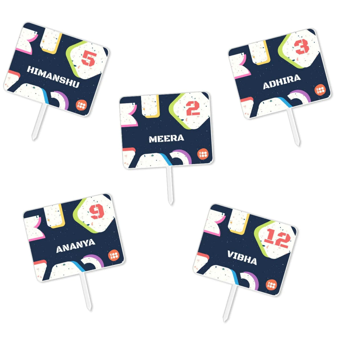 Personalised Terrazzo Pop Birthday Cake Topper – image 6