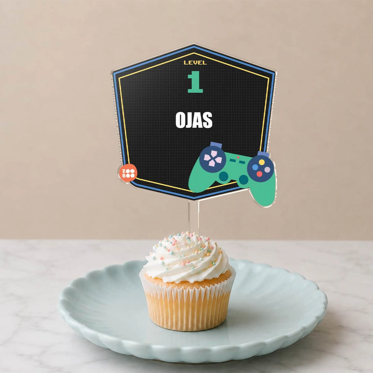 Personalised Video Game Birthday Cake Topper – image 4