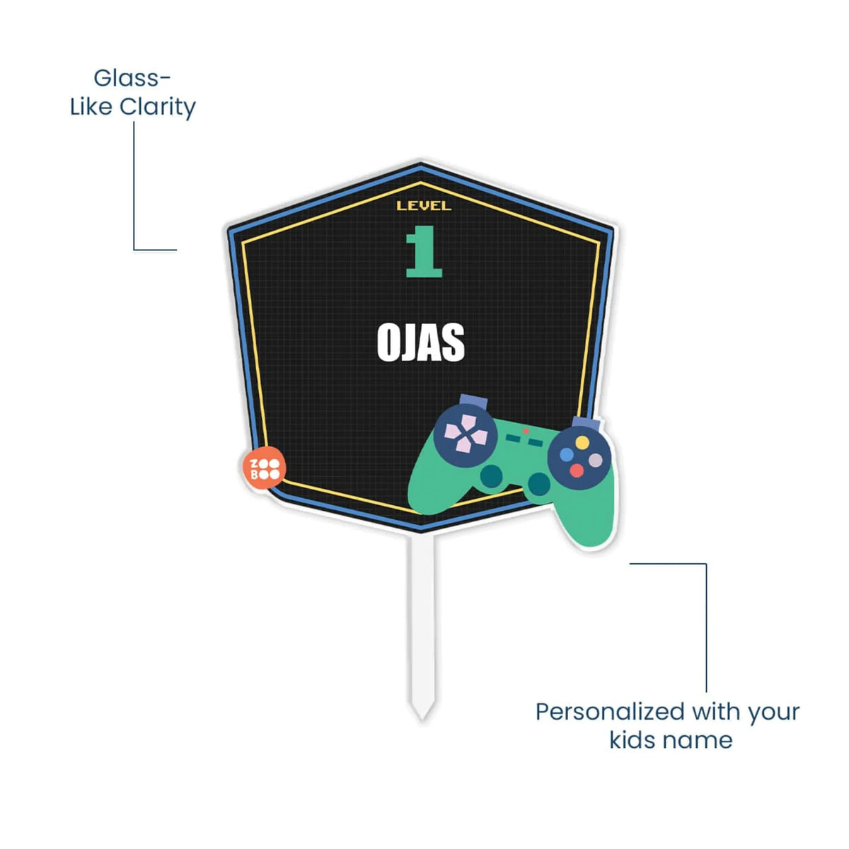 Personalised Video Game Birthday Cake Topper – image 5