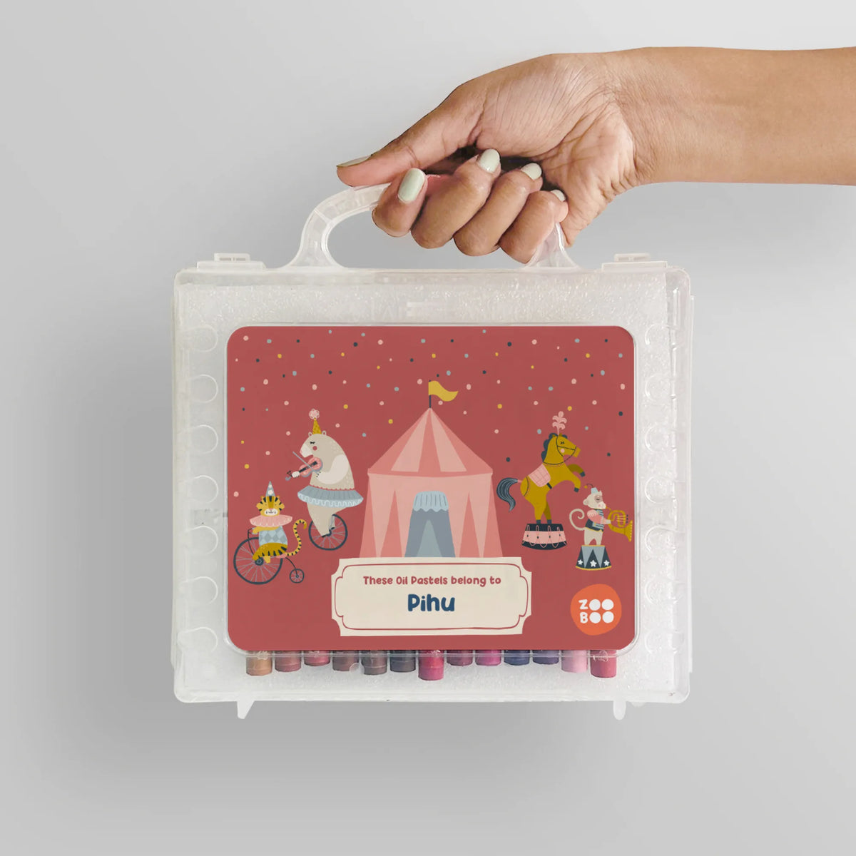 Personalised Animal Circus Faber-Castell Crayon Box for Kids - image 4
