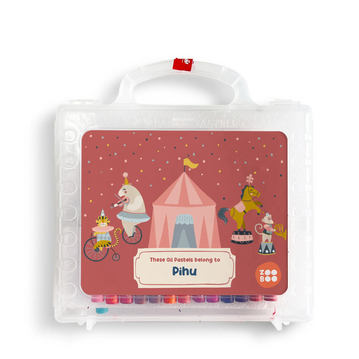 Personalised Animal Circus Faber-Castell Crayon Box for Kids - image 1