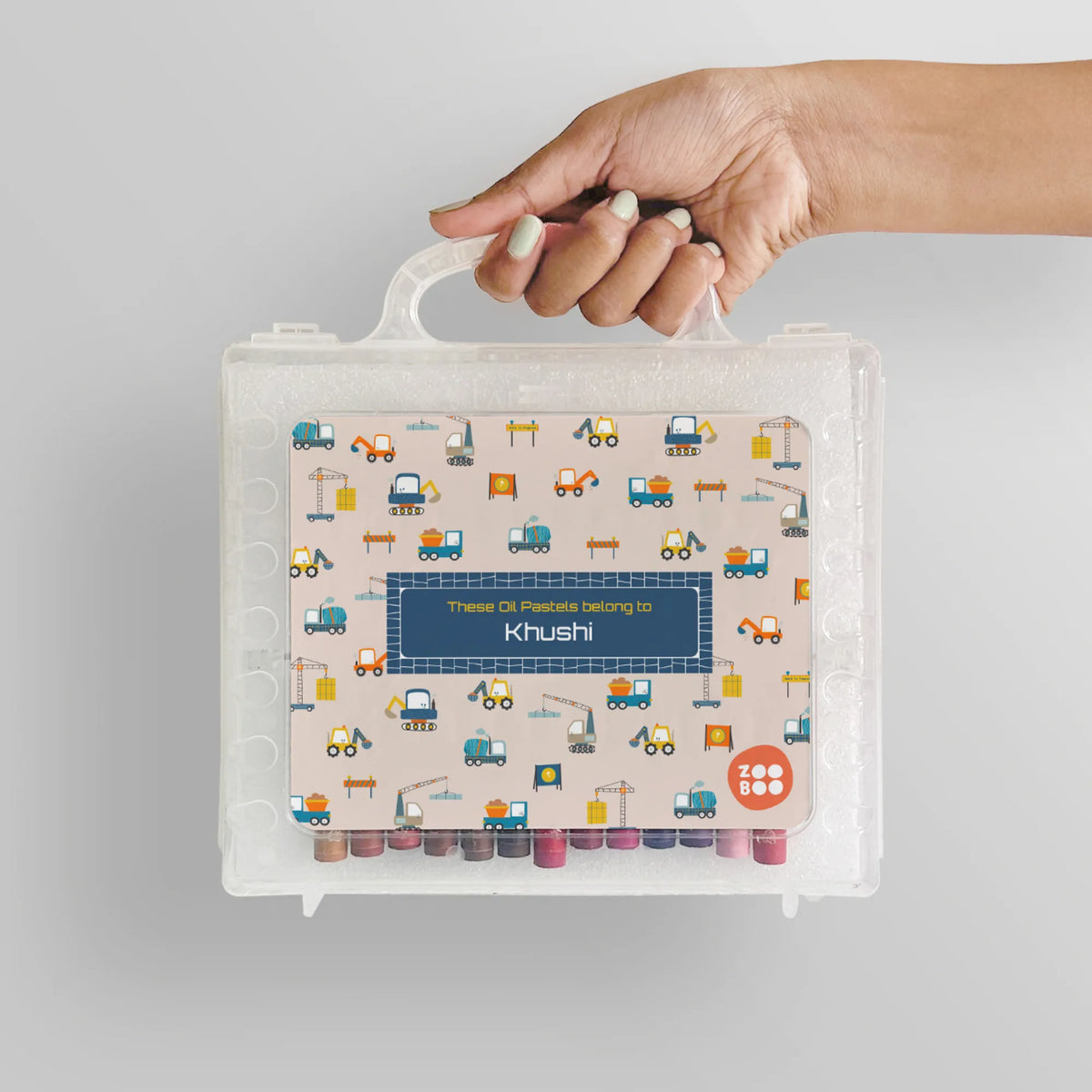 Personalised Construction Site Faber-Castell Crayon Box for Kids - image 4
