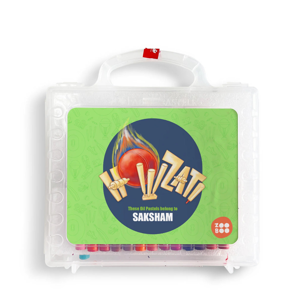 Personalised Cricket Buzz Faber-Castell Crayon Box for Kids - image 1