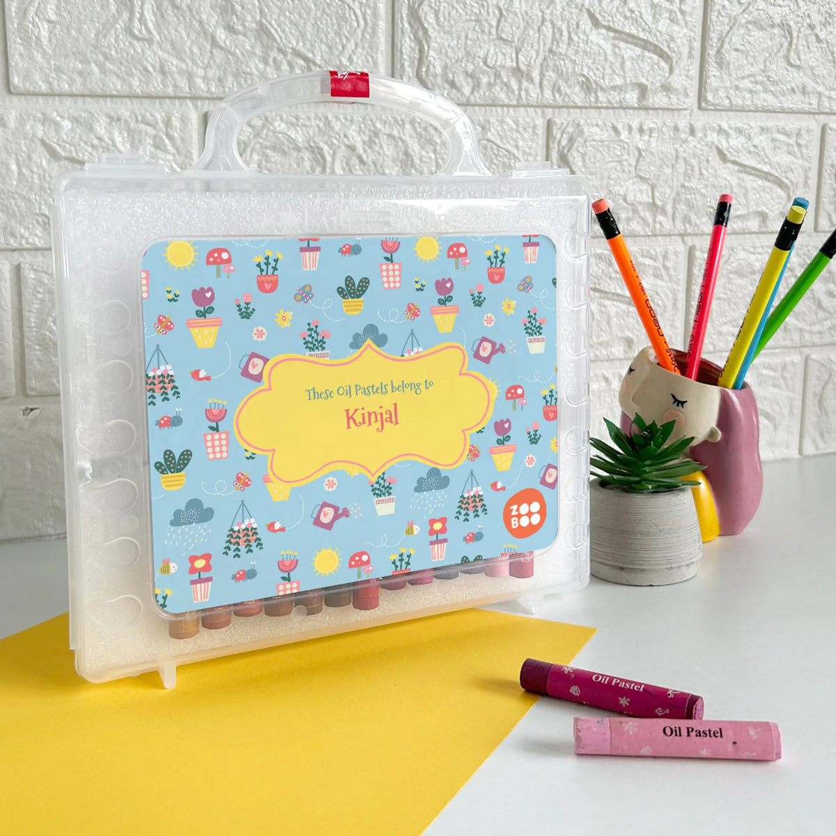 Personalised Enchanted Garden Faber-Castell Crayon Box for Kids - image 2