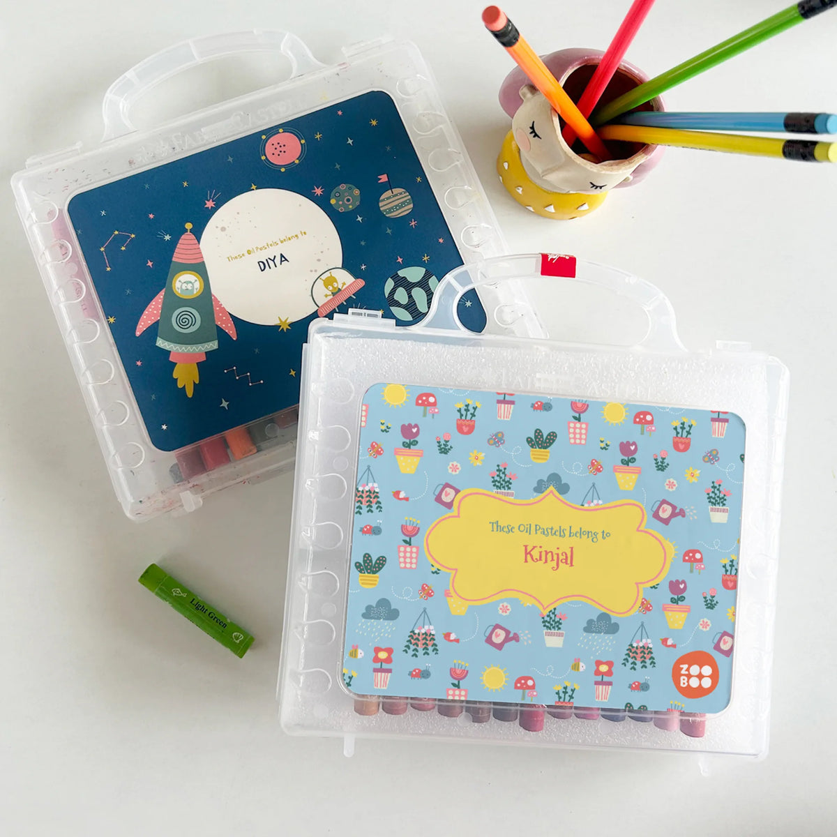 Personalised Enchanted Garden Faber-Castell Crayon Box for Kids - image 3