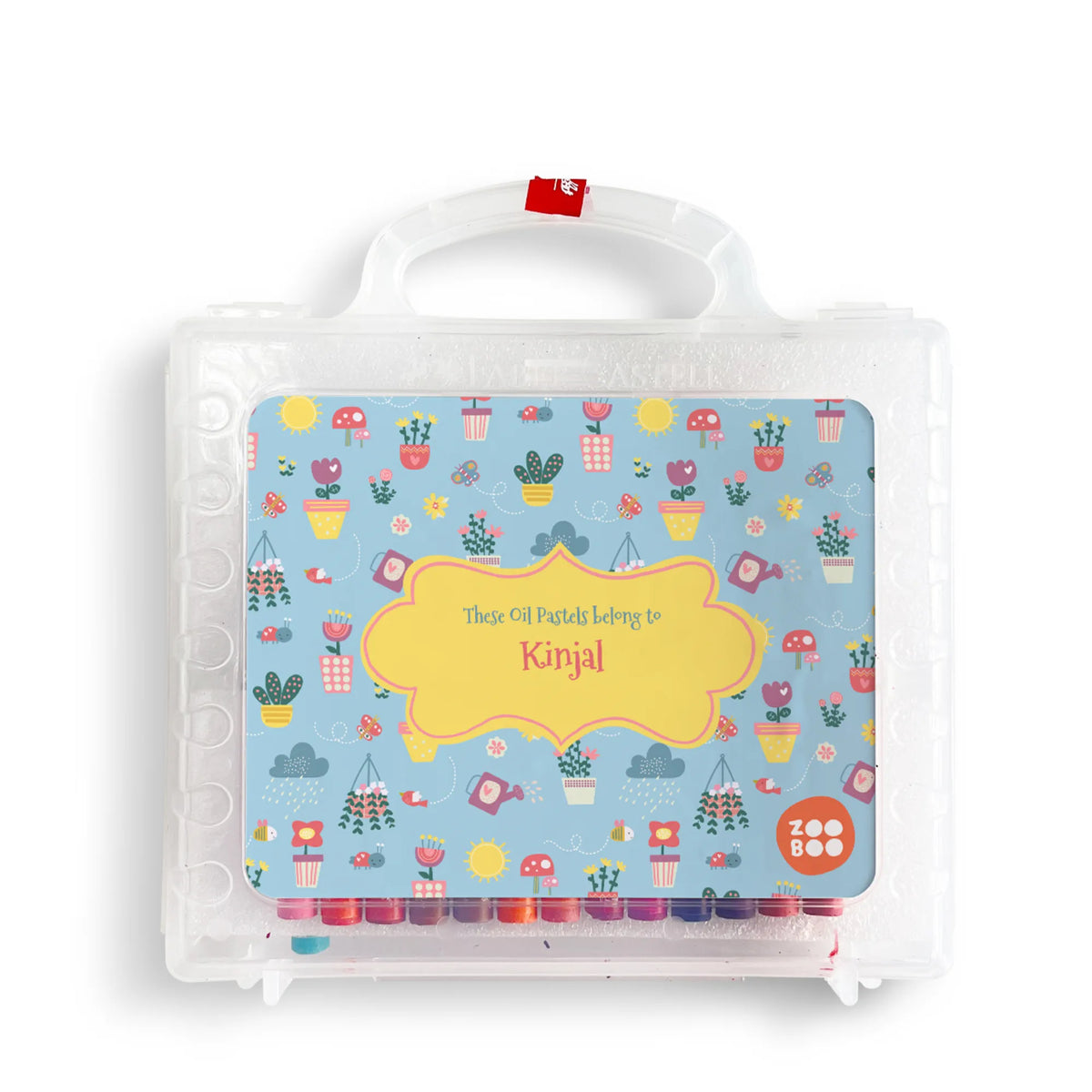 Personalised Enchanted Garden Faber-Castell Crayon Box for Kids - image 1