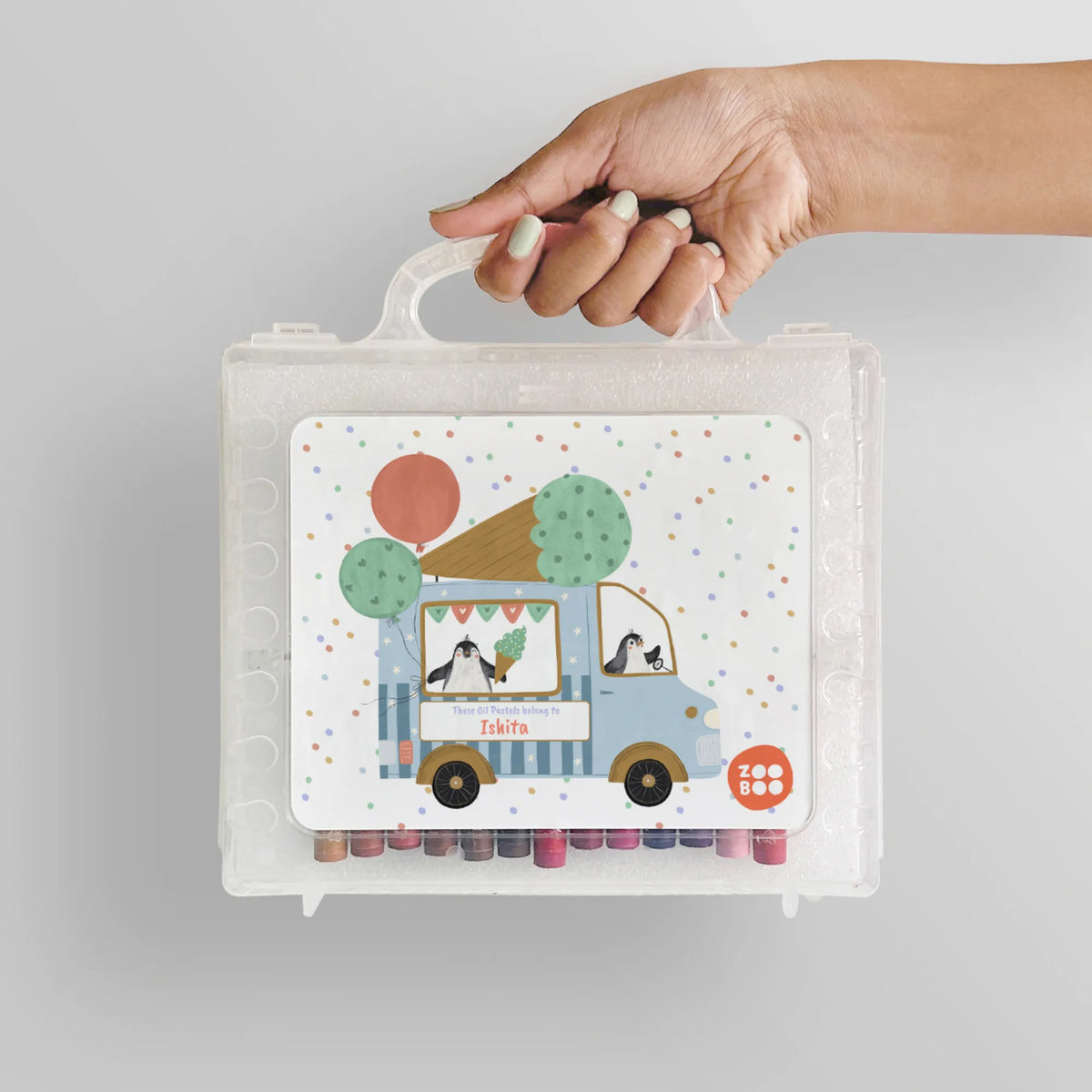 Personalised Ice Cream Fun Faber-Castell Crayon Box for Kids - image 4
