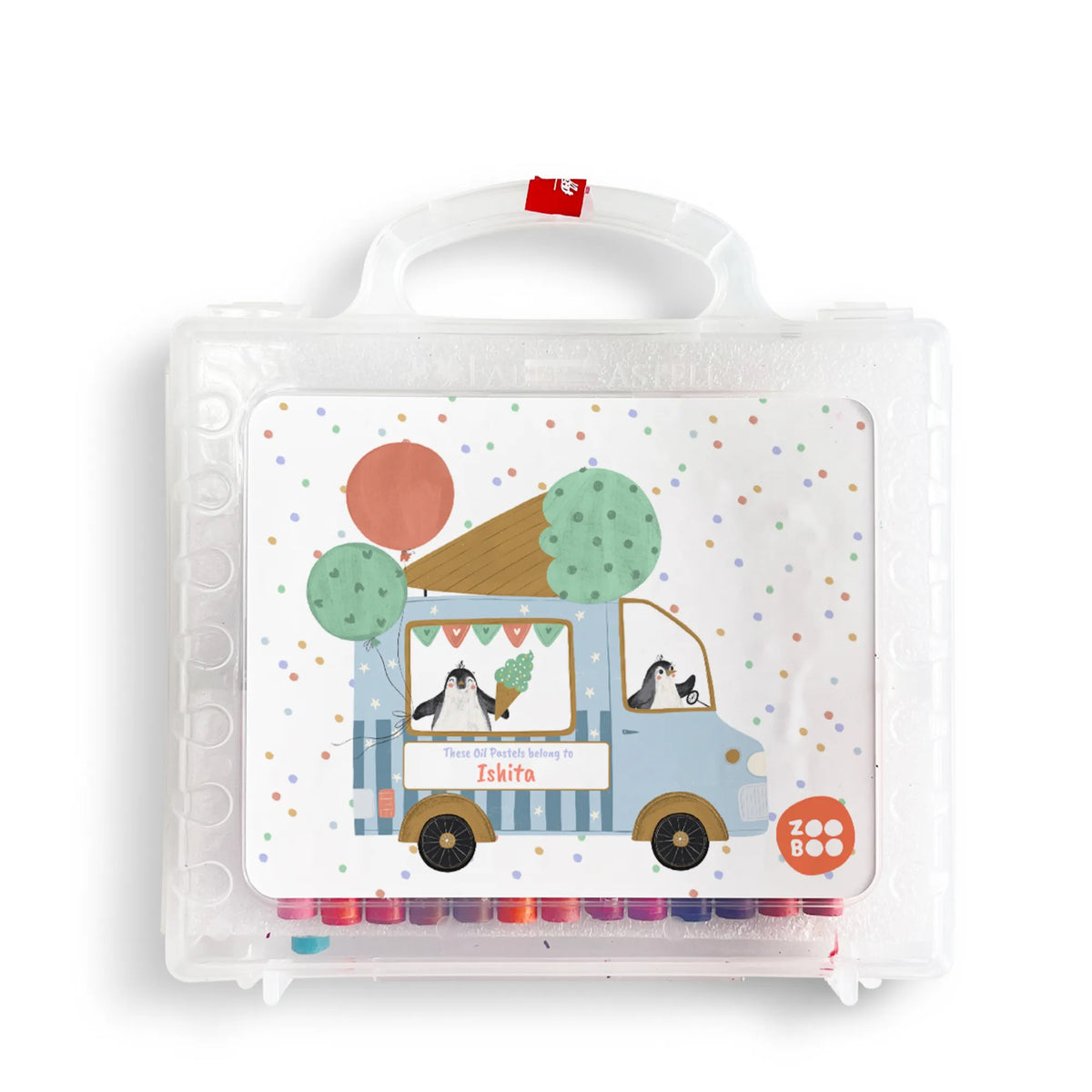 Personalised Ice Cream Fun Faber-Castell Crayon Box for Kids - image 1