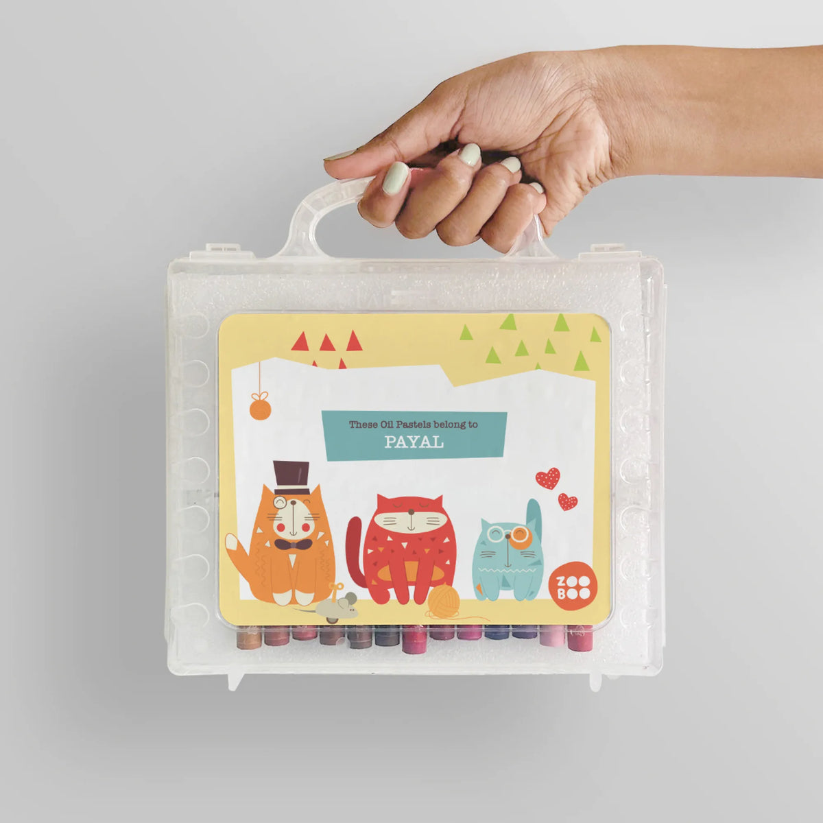 Personalised Kitty Cat Faber-Castell Crayon Box for Kids - image 4