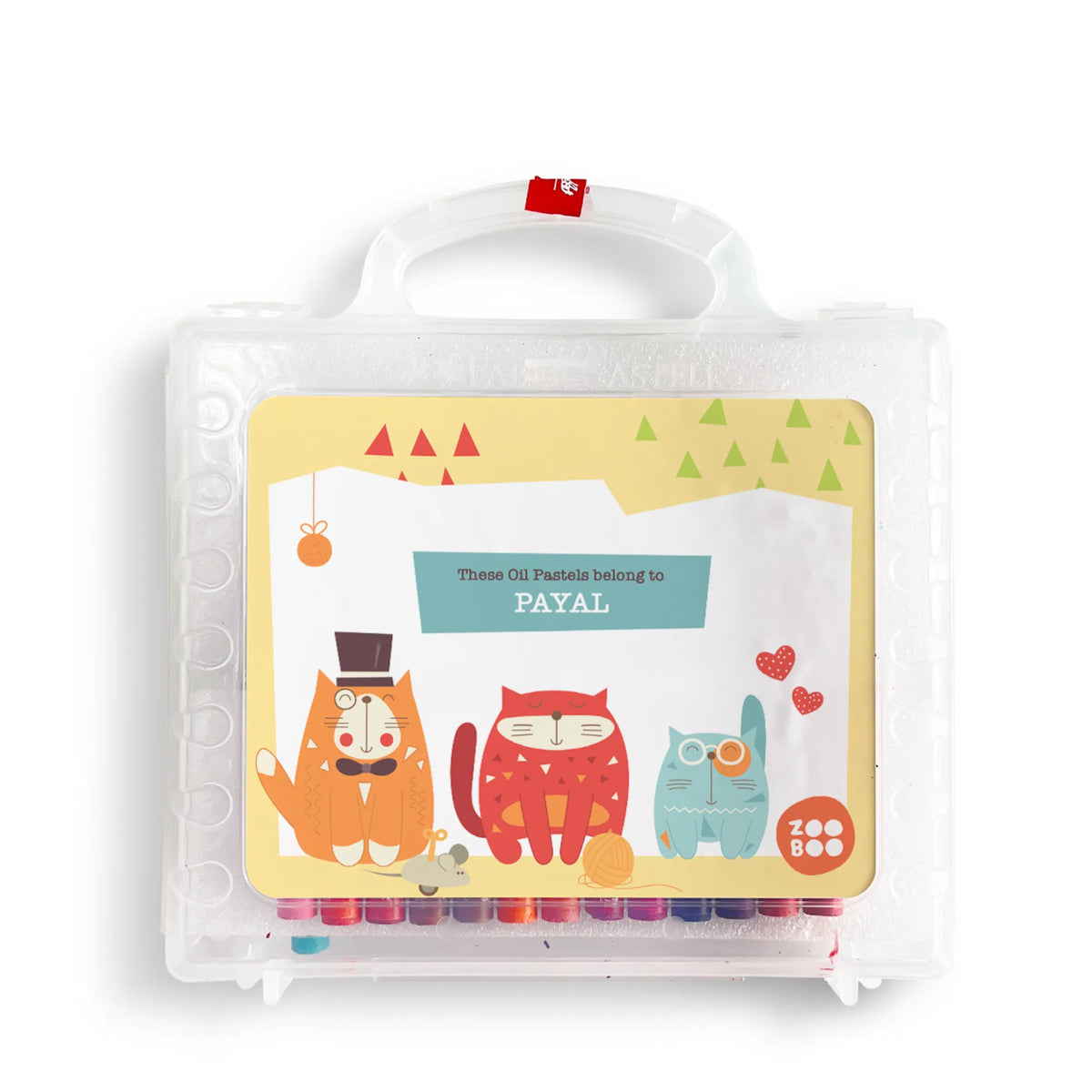 Personalised Kitty Cat Faber-Castell Crayon Box for Kids - image 1