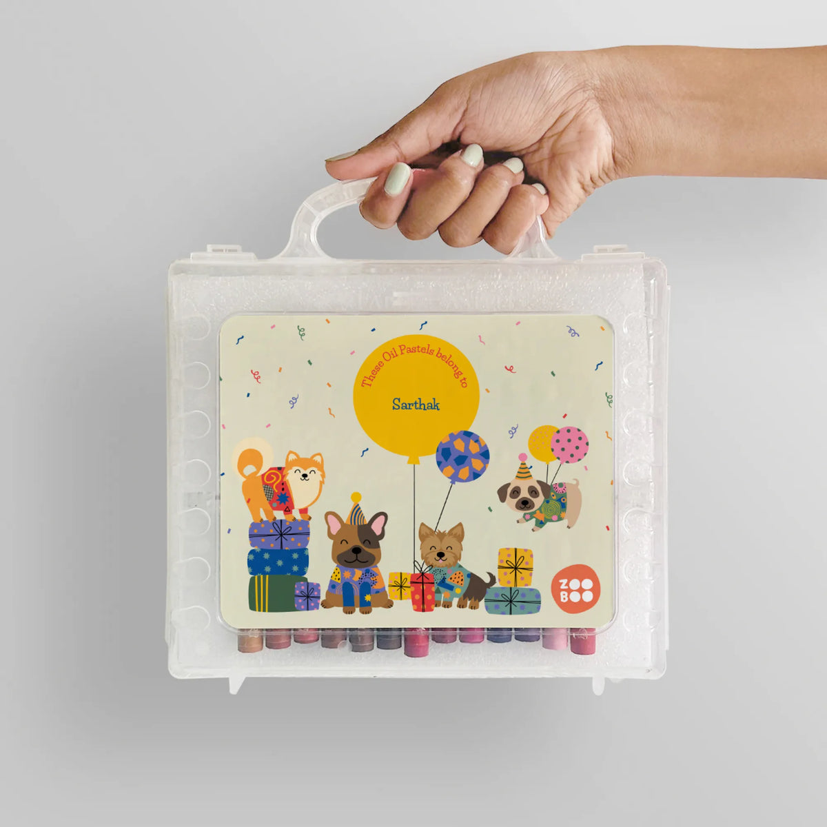 Personalised Paw Party Faber-Castell Crayon Box for Kids - image 4