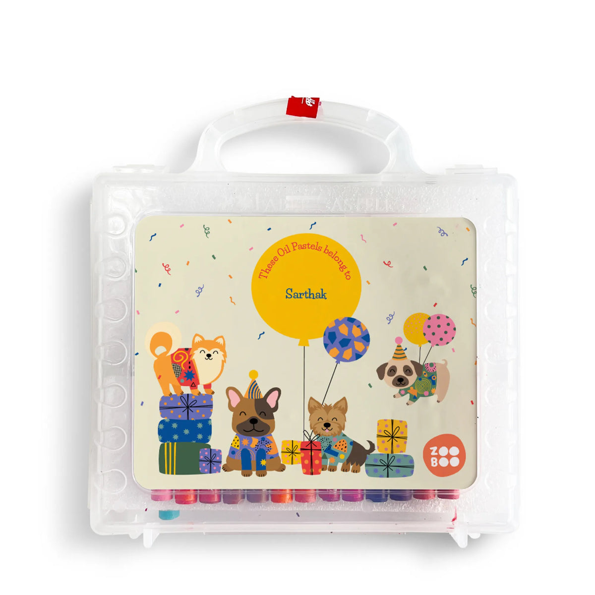 Personalised Paw Party Faber-Castell Crayon Box for Kids - image 1