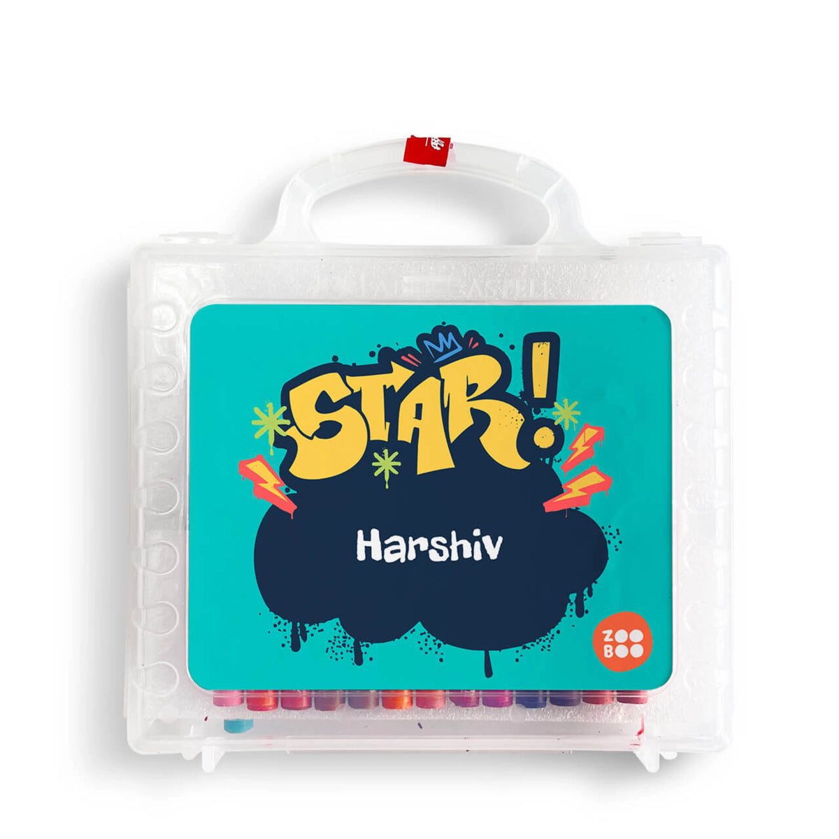 Personalised Rising Stars Faber-Castell Crayon Box for Kids - image 1