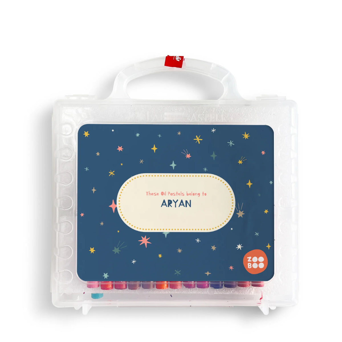 Personalised Twinkling Stars Faber-Castell Crayon Box for Kids - image 1