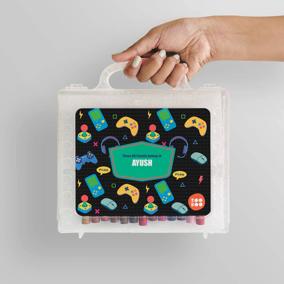 Personalised Video Game Faber-Castell Crayon Box for Kids - image 4